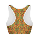 Bonwire Kente Pattern Print Women's Sports Bra
