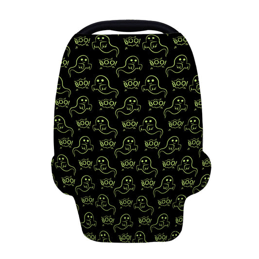 Boo Ghost Pattern Print Baby Seat Cover
