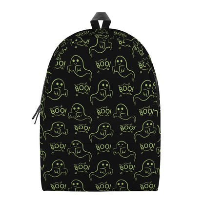 Boo Ghost Pattern Print Backpack