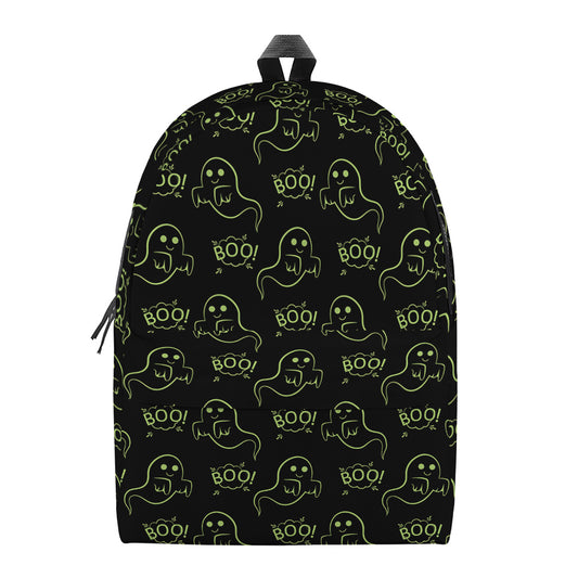 Boo Ghost Pattern Print Backpack