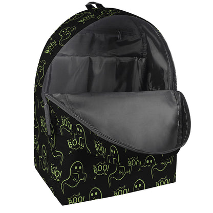 Boo Ghost Pattern Print Backpack