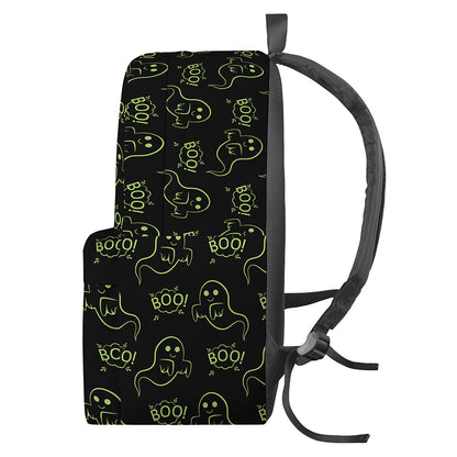 Boo Ghost Pattern Print Backpack