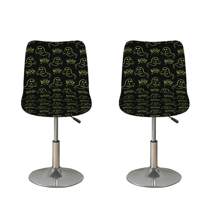 Boo Ghost Pattern Print Bar Stool Covers