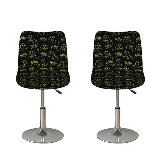 Boo Ghost Pattern Print Bar Stool Covers