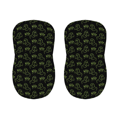 Boo Ghost Pattern Print Bar Stool Covers