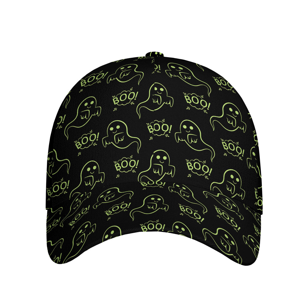 Boo Ghost Pattern Print Baseball Cap