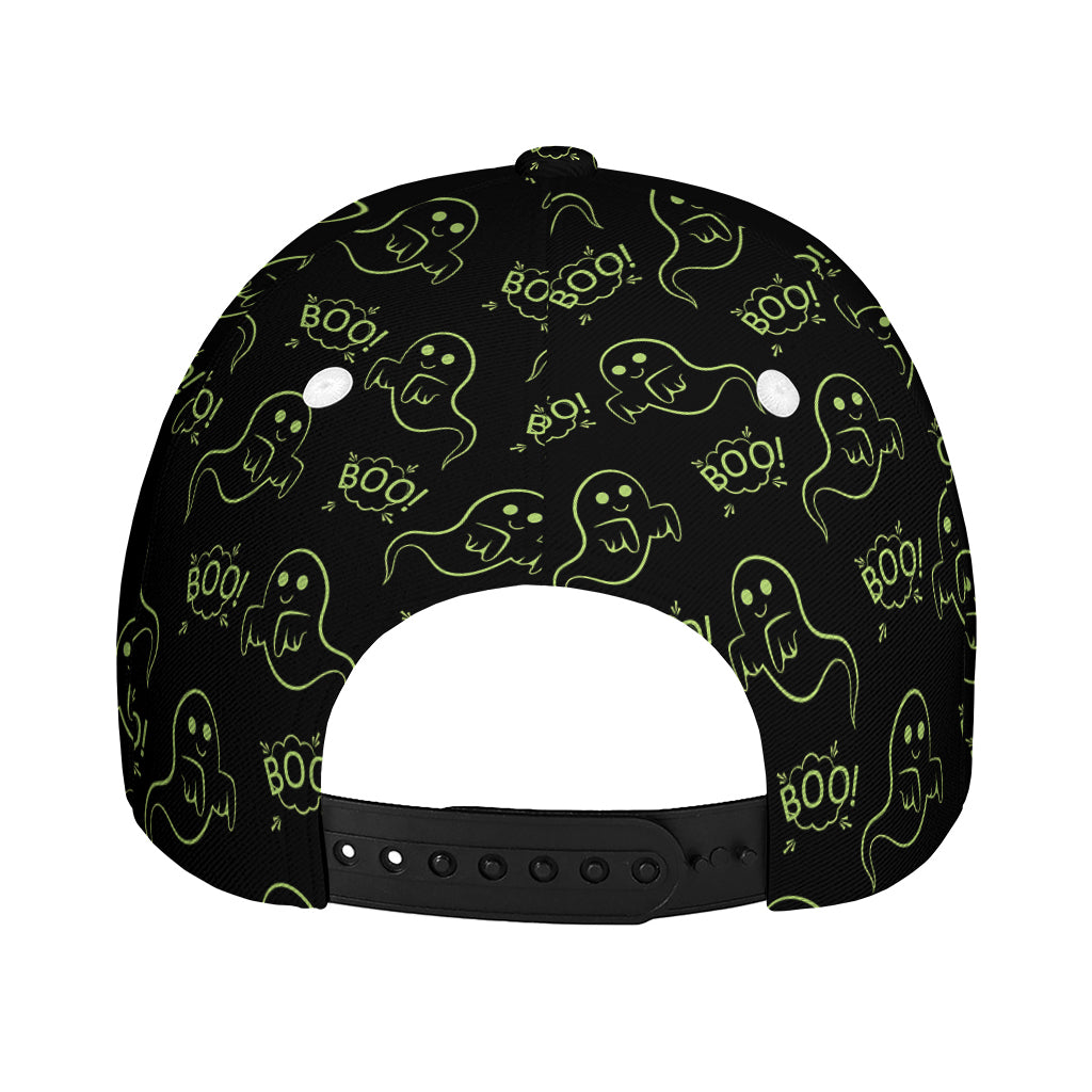Boo Ghost Pattern Print Baseball Cap