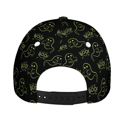 Boo Ghost Pattern Print Baseball Cap