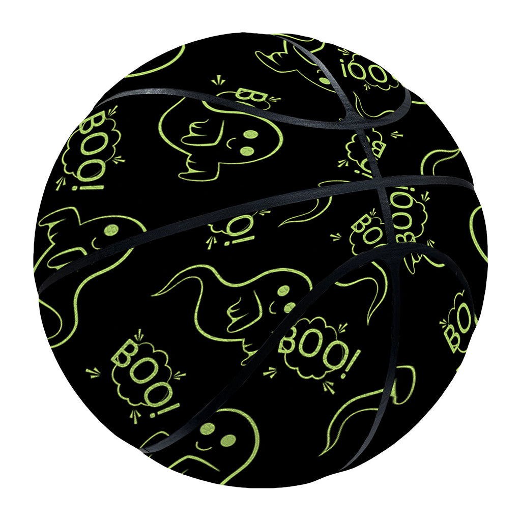 Boo Ghost Pattern Print Basketball