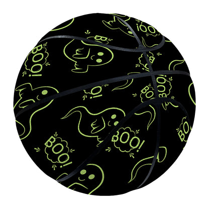 Boo Ghost Pattern Print Basketball