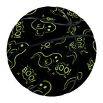 Boo Ghost Pattern Print Basketball