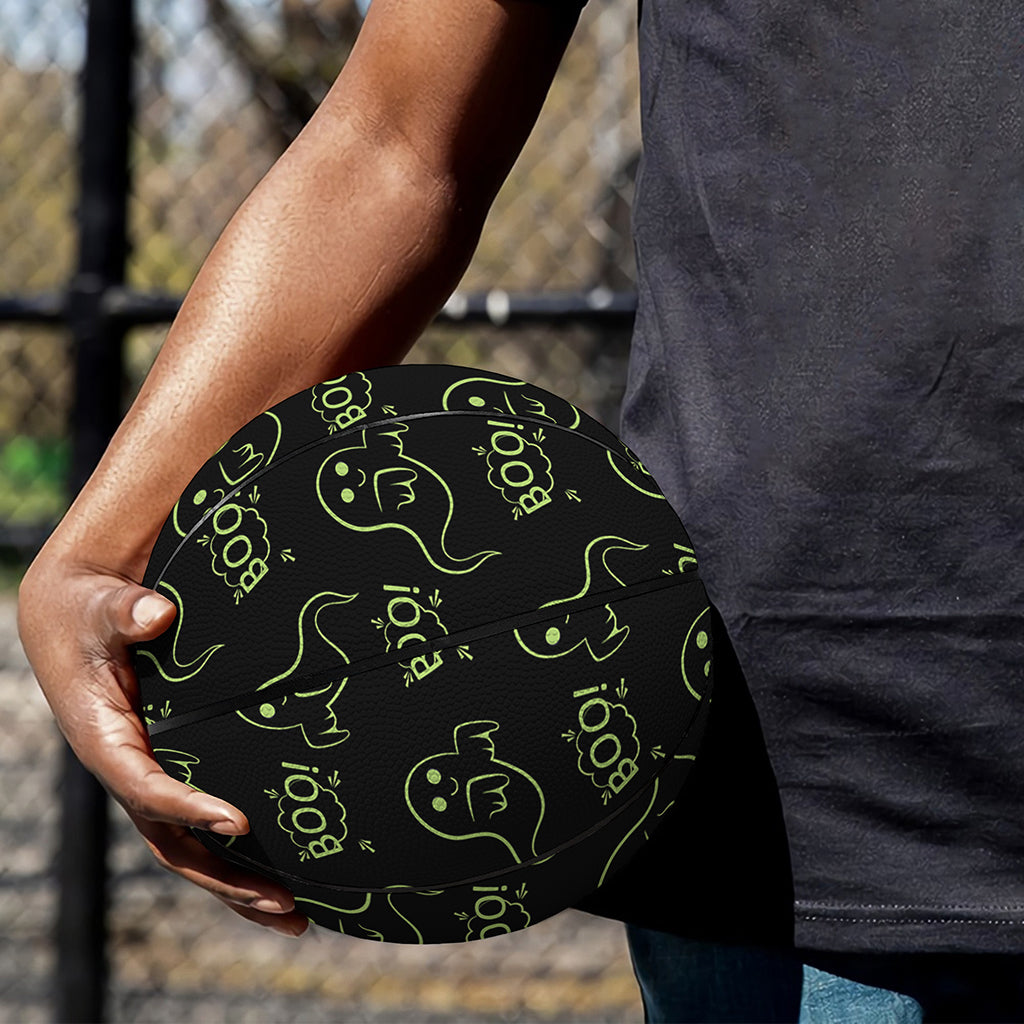 Boo Ghost Pattern Print Basketball