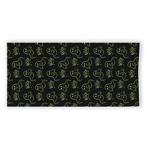 Boo Ghost Pattern Print Beach Towel