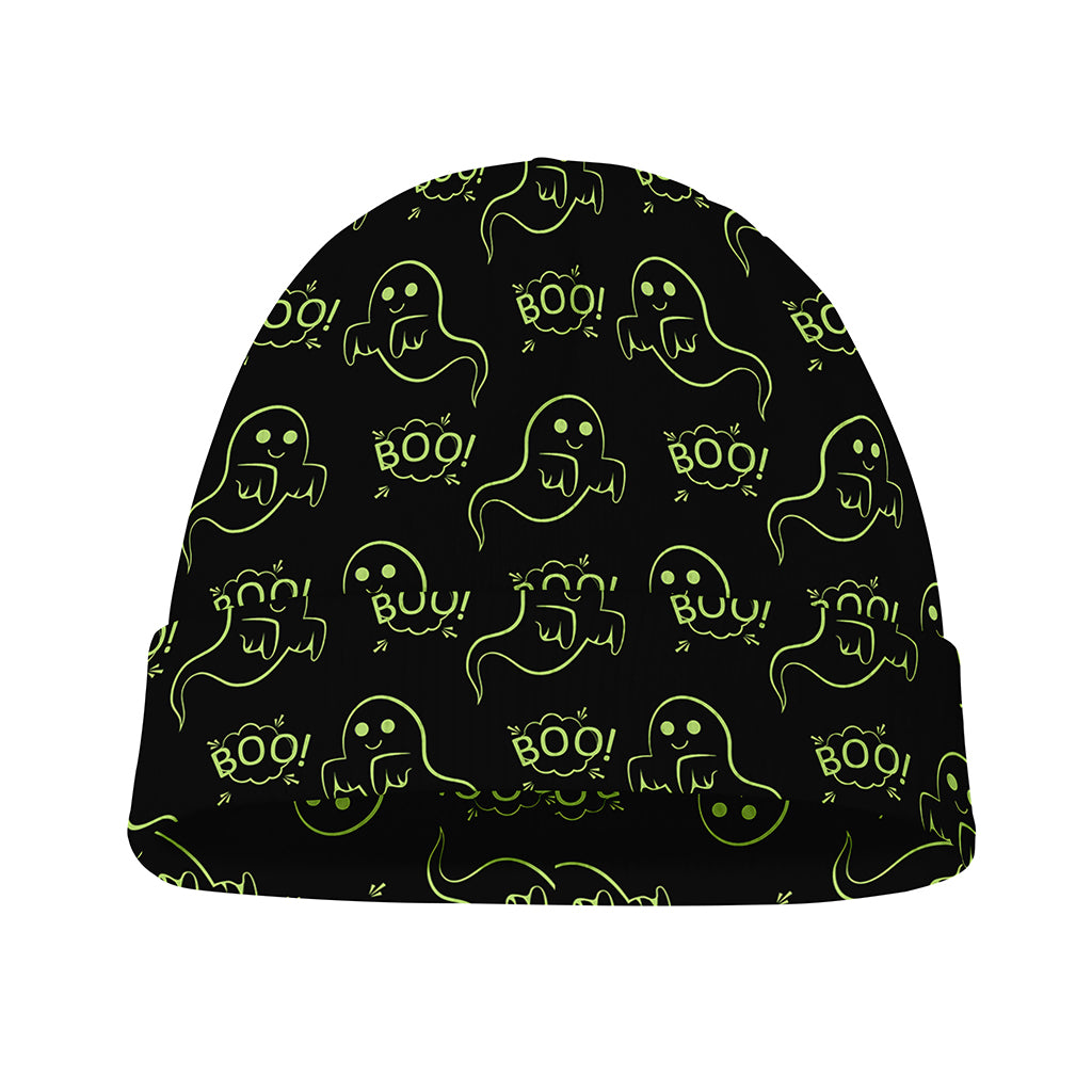 Boo Ghost Pattern Print Beanie