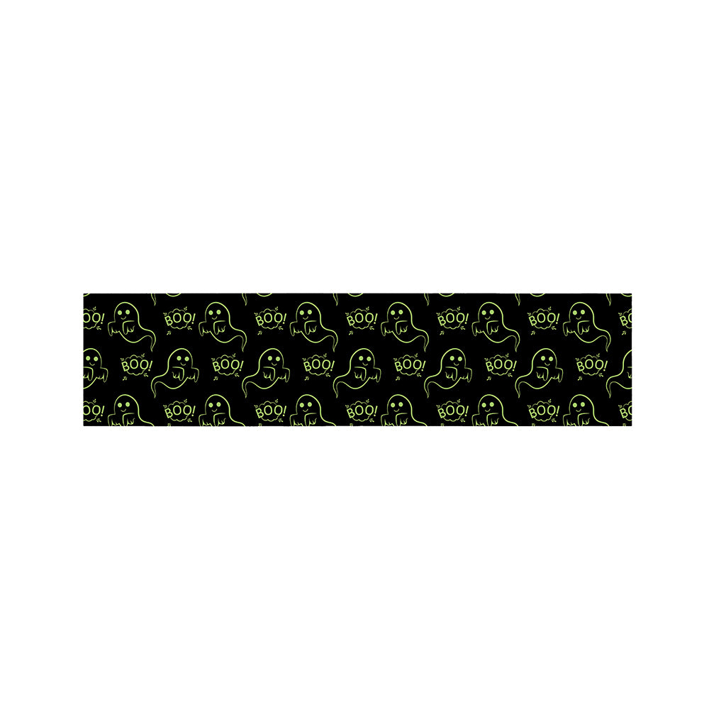 Boo Ghost Pattern Print Bed Runner