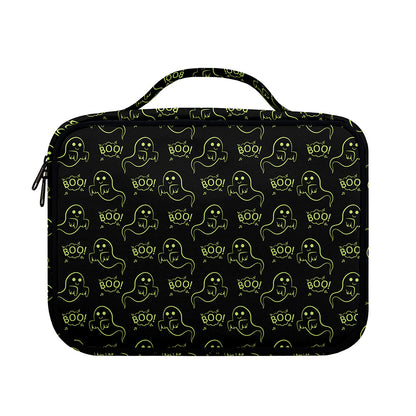 Boo Ghost Pattern Print Briefcase Bible Bag