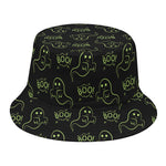 Boo Ghost Pattern Print Bucket Hat