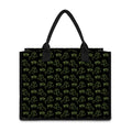 Boo Ghost Pattern Print Canvas Tote Bag