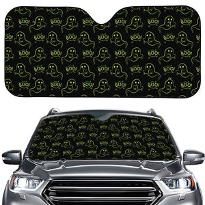 Boo Ghost Pattern Print Car Windshield Sun Shade