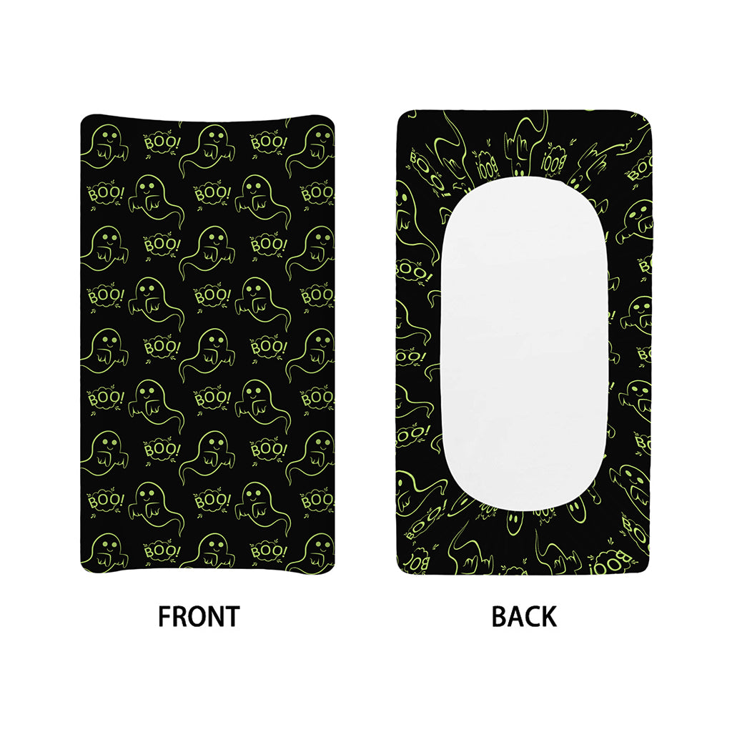 Boo Ghost Pattern Print Changing Pad Cover