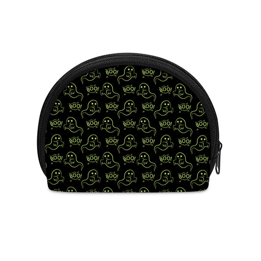 Boo Ghost Pattern Print Coin Purse