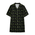 Boo Ghost Pattern Print Cotton Hawaiian Shirt