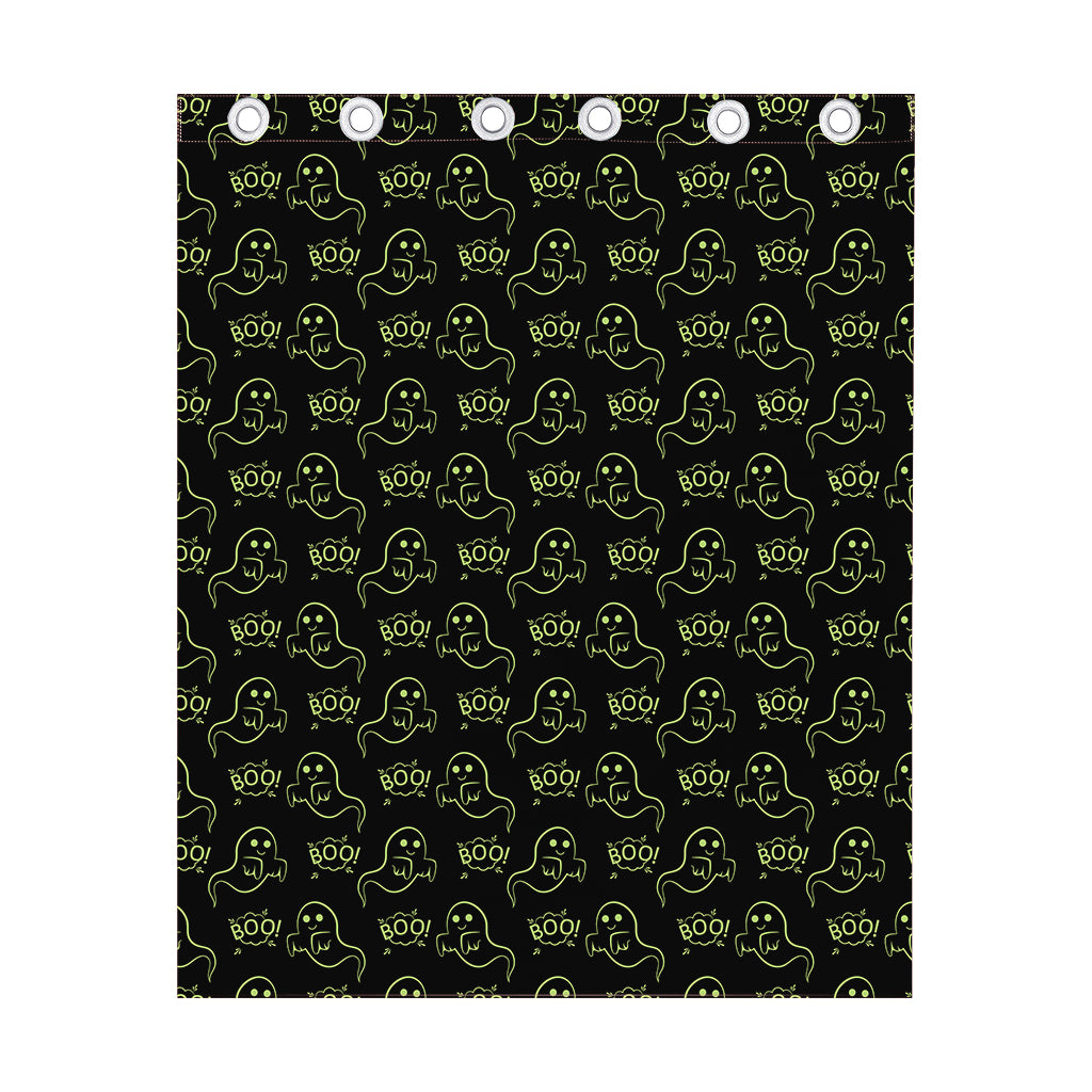 Boo Ghost Pattern Print Curtain
