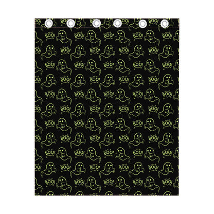Boo Ghost Pattern Print Curtain