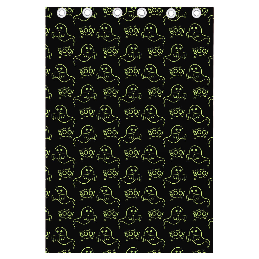 Boo Ghost Pattern Print Curtain