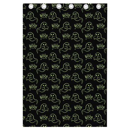 Boo Ghost Pattern Print Curtain