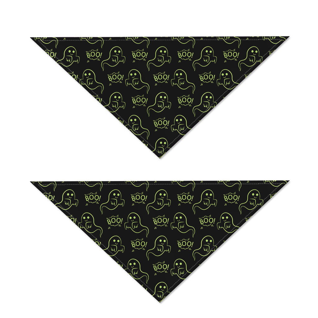 Boo Ghost Pattern Print Dog Bandana