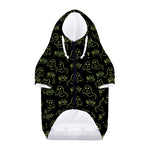 Boo Ghost Pattern Print Dog Zip Up Hoodie