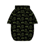 Boo Ghost Pattern Print Dog Zip Up Hoodie