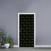 Boo Ghost Pattern Print Door Sticker