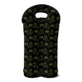Boo Ghost Pattern Print Double Neoprene Wine Tote