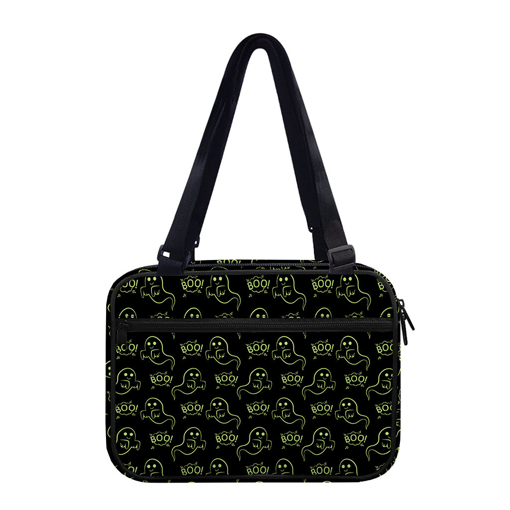 Boo Ghost Pattern Print Double Strap Bible Bag