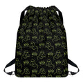 Boo Ghost Pattern Print Drawstring Backpack