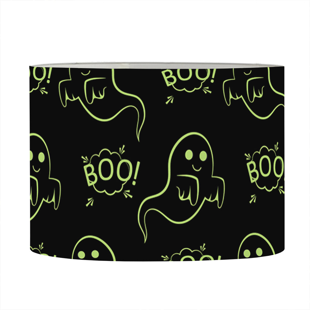 Boo Ghost Pattern Print Drum Lamp Shade