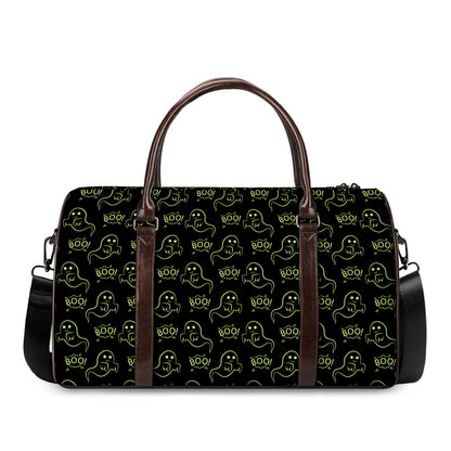 Boo Ghost Pattern Print Duffle Bag