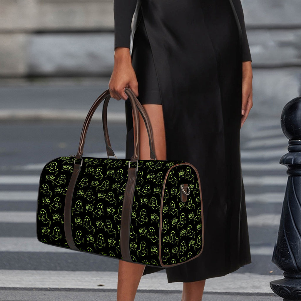 Boo Ghost Pattern Print Duffle Bag