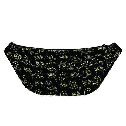 Boo Ghost Pattern Print Fanny Pack
