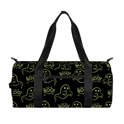Boo Ghost Pattern Print Gym Bag