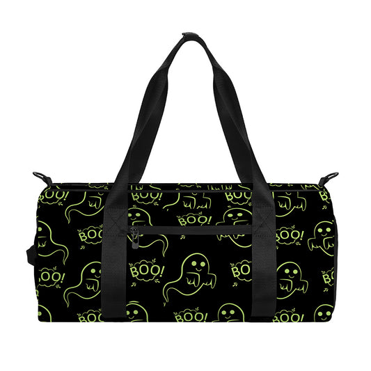 Boo Ghost Pattern Print Gym Bag