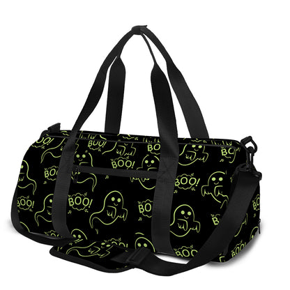 Boo Ghost Pattern Print Gym Bag