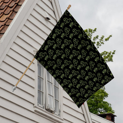 Boo Ghost Pattern Print House Flag