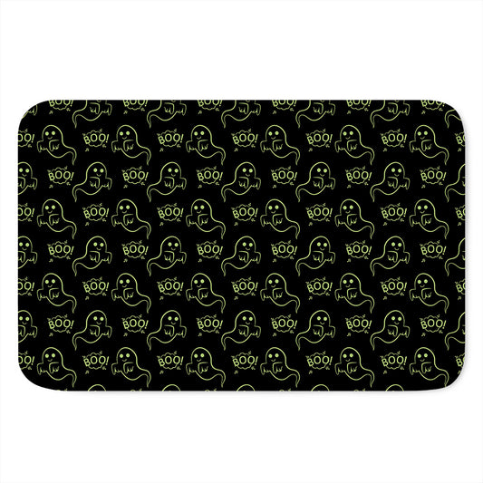 Boo Ghost Pattern Print Indoor Door Mat