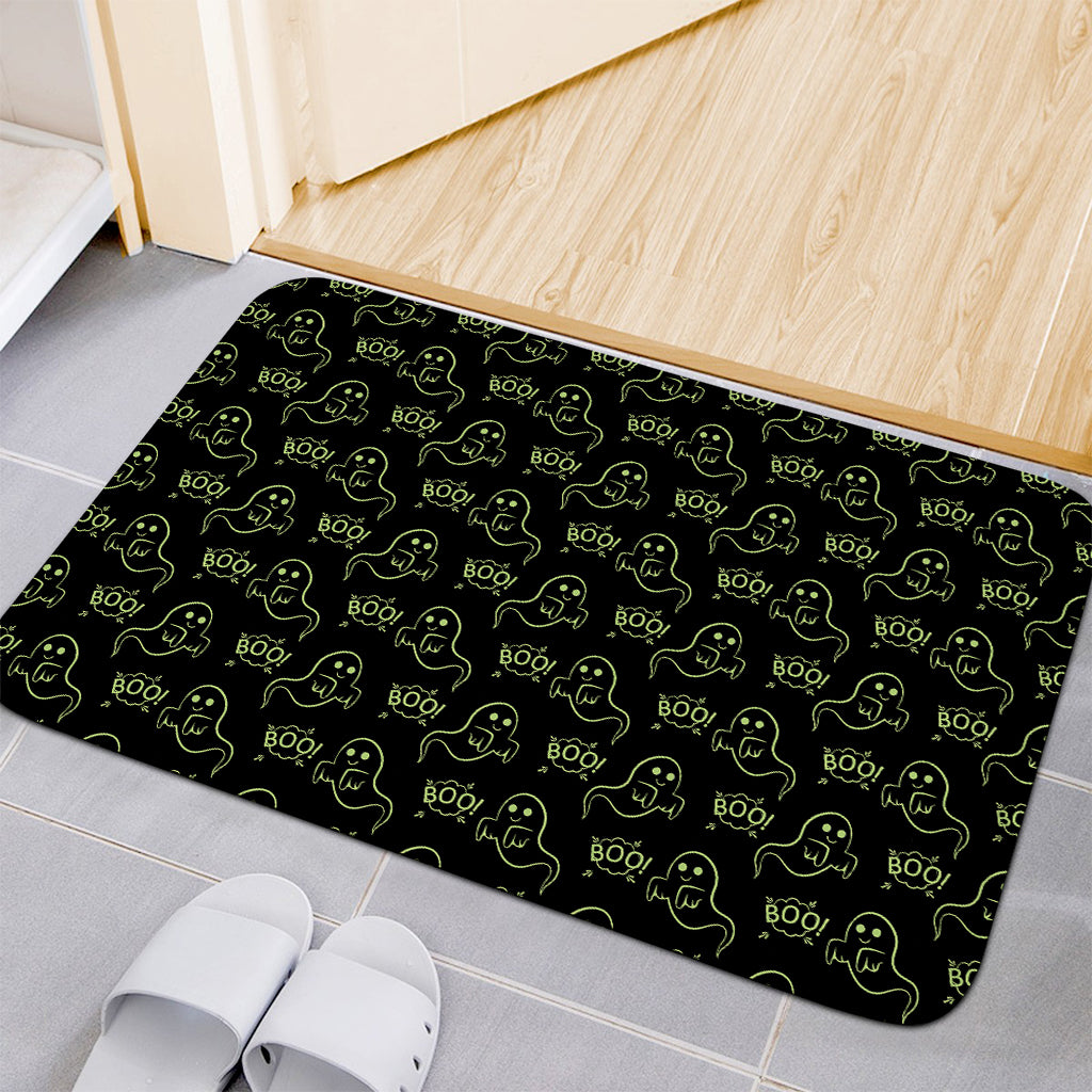 Boo Ghost Pattern Print Indoor Door Mat
