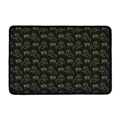 Boo Ghost Pattern Print Kitchen Mat