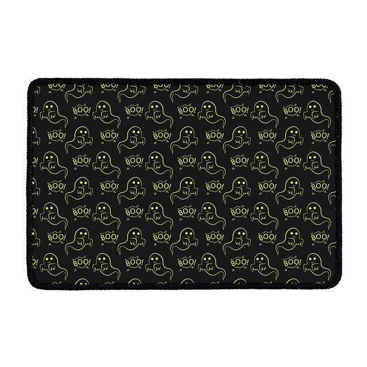 Boo Ghost Pattern Print Kitchen Mat