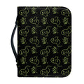 Boo Ghost Pattern Print Leather Bible Cover